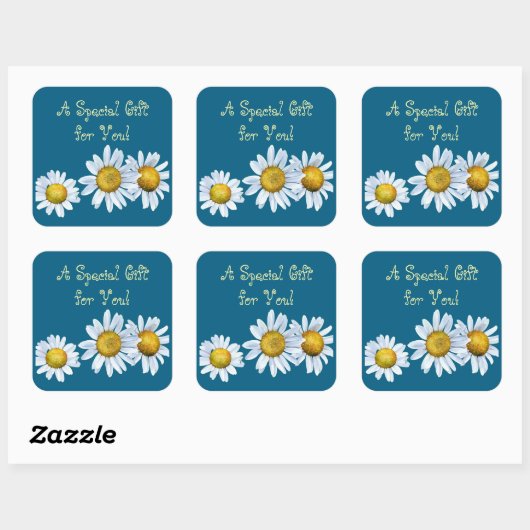 Delightful Daisies Gift Sticker (Blatt)