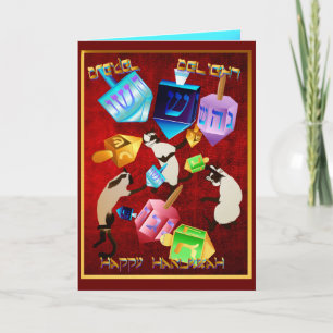 Delightful Dreidels-Letter Feiertagskarte