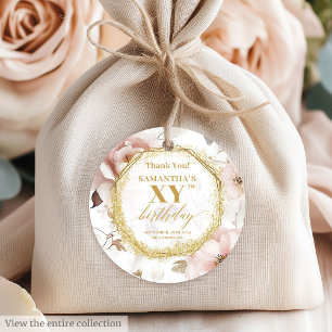 Delightful Dusty Pink Gold Geburtstags Liebesmarke Geschenkanhänger