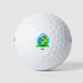 Delightful Easter Eggs Golf Balls Golfball (Vorderseite)