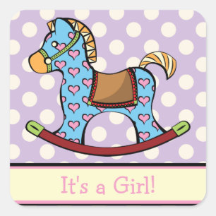 Delightful Hearts Rocking Pferd Sticker