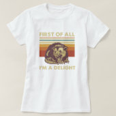 Delightful Possum Retro; Funny Summer Statement T-Shirt (Design vorne)