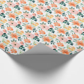 Delightful Sunset Bouquet Wrapping Paper Geschenkpapier (Ecke)