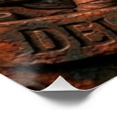 Delije Sever 1989 Embossed Poster (Ecke)