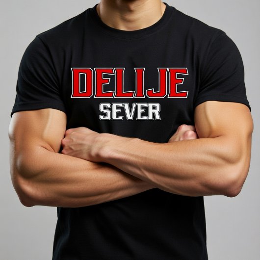 Delije Sever Crveno Beli T-Shirt
