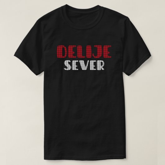 Delije Sever Crveno Belo T-Shirt (Design vorne)