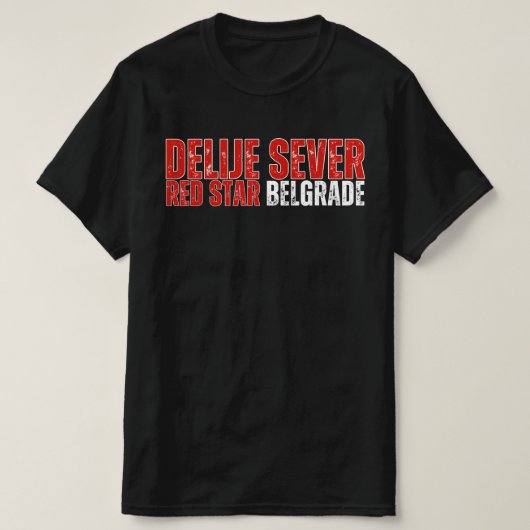 Delije Sever Roter Stern Belgrad T-Shirt (Design vorne)