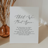 Delikat bis wir wieder Hochzeitsseminar treffen Sockelschild