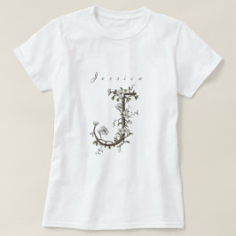 Delikat & Chic "J": Mute Jasmine Monogram T-Shirt