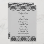 Delikat und Lacy Save the Date (grau) (Vorne/Hinten)