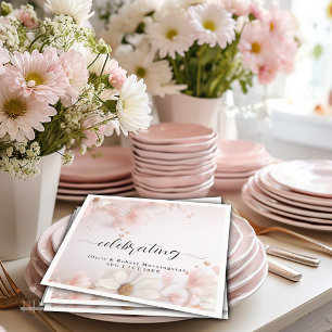 Delikatblush Pink Daisies Serviette