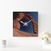 Delikatbogen | Arches National Park Utah Quadratische Wanduhr (Zuhause)