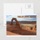 Delikatbogen, horizontale Ansicht Postkarte (Vorne/Hinten)