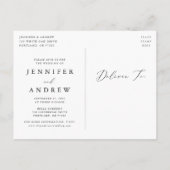 Delikate Änderung von Plänen Ankündigungspostkarte (Rückseite)