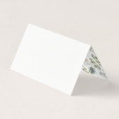 Delikate Anemone Bouquet elegante Hochzeit Visitenkarten (Rückseite)