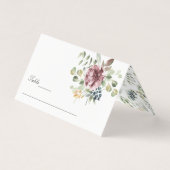 Delikate Anemone Bouquet elegante Hochzeit Visitenkarten (Vorderseite)