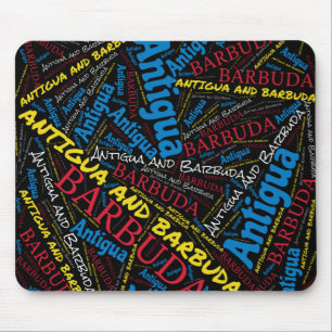 Delikate Antigua und Barbuda Flag Colors Patriot Mousepad