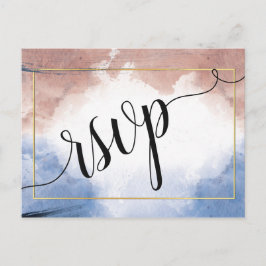 Delikate Aquarellanzüge auf Wellen uAwg Einladung