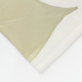 Delikate Aquarellfarben Blumengemälde Fleecedecke (Ecke)