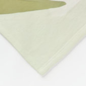 Delikate Aquarellfarben Blumengemälde Fleecedecke (Ecke)