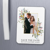 Delikate Aquarellfarben Save the Date Magnet