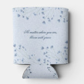 Delikate Aquarellfarben Wildblumen blühen in Grace Dosenkühler (Rückseite)