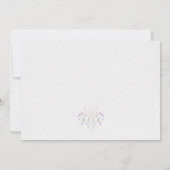 Delikate Aquarellfarben-Wildblumen Kalligrafie Dankeskarte (Rückseite)