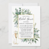 Delikate Aquarellgrün Glasfläche Grün Einladung (Vorderseite)