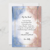 Delikate Aquarelltüte wird meine Brautjungfrau sei Einladung (Vorderseite)