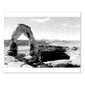 Delikate Arch Wooden Briefmarke Gummistempel (Prägung)