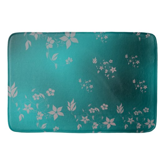Delikate asiatische Blume Badematte (Vorderseite)