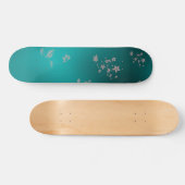 Delikate asiatische Blume Skateboard (Horizontal)