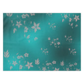 Delikate asiatische Blume Tischdecke (Vorderseite (Horizontal))