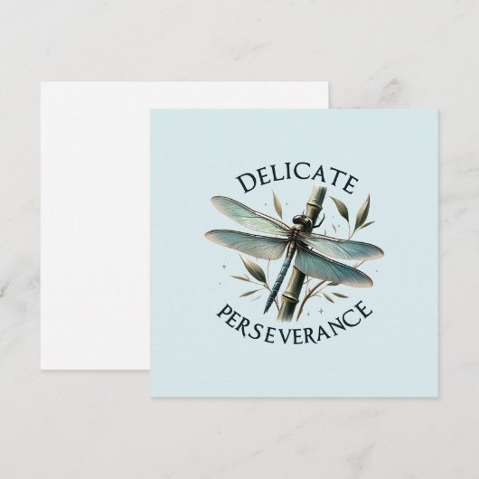 Delikate Ausdauer - Künstlerische Libelle (Vorne/Hinten)