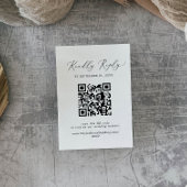 Delikate Black Calligraphy QR Code UAWG Begleitkarte