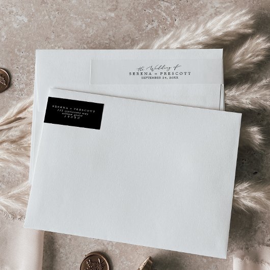 Delikate Black Calligraphy Wedding