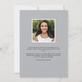 Delikate Blätter | Ankündigung von Foto Abschluss (Rückseite)