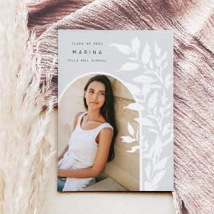 Delikate Blätter Ankündigung von Foto Abschluss