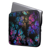 Delikate Blattverzierungen Laptopschutzhülle (Vorderseite Links)