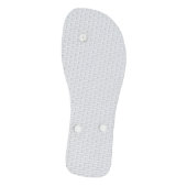 Delikate blaue florale Flip Flops Badesandalen (Unterseite)