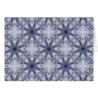 Delikate, blaue und weiße Karte