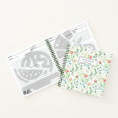 Delikate Bloms Personalisierte Rezept-Notebook Notizblock (Innenseite)