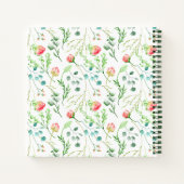 Delikate Bloms Personalisierte Rezept-Notebook Notizblock (Rückseite)