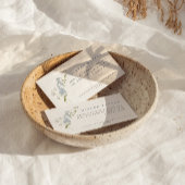 Delikate Blue Floral Baby Duschkabine Windelwanne Begleitkarte