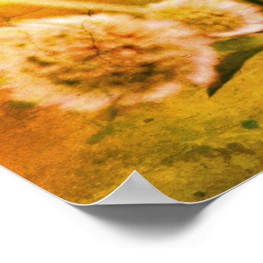 Delikate Blume Abstrakt Poster (Ecke)