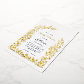 Delikate Blume Arch Brautparty Hochzeit Folieneinladung (Gedreht)