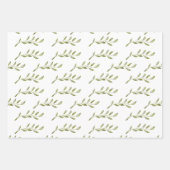 Delikate Blume Buds Geschenkpapier Set (Vorderseite 3)