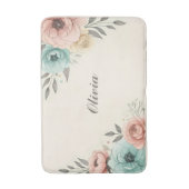 Delikate Blume der Wasserfarbe Badematte (Vorderseite Vertikal)