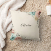 Delikate Blume der Wasserfarbe Kissen (Decke)