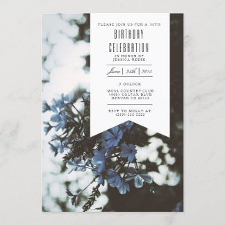 Delikate Blume | Einladung zur Geburtstagspartei